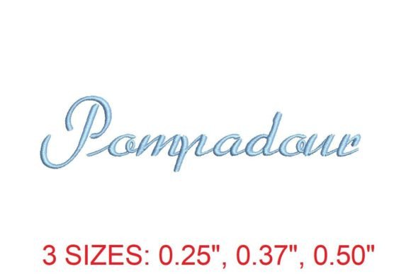 Pompadour Embroidery Font: A Designer’s Review