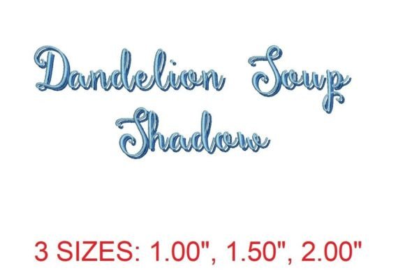 Review: Dandelion Soup Shadow Embroidery Font