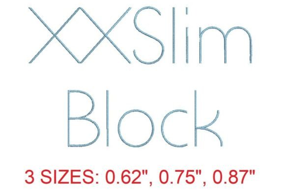 Review: XXSlim Block Embroidery Font for Modern Stitching