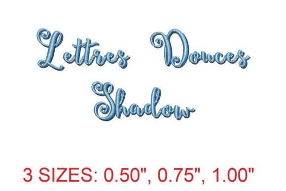 Reviewing Lettres Douces Shadow Font