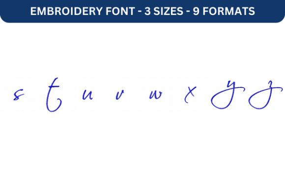 Reviewing Scriptina Font Lower S to Z for Craft Fairs